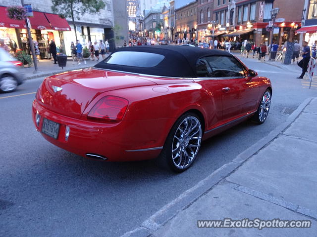 Bentley Continental spotted in Old Quebec, Canada