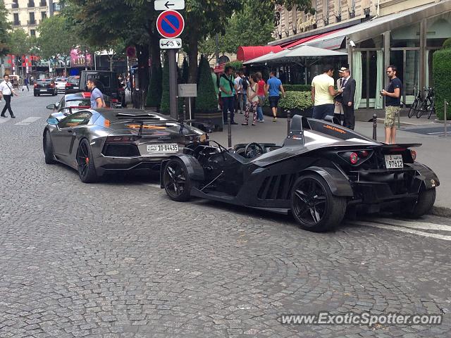 Lamborghini Aventador spotted in Paris, France