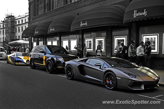 Lamborghini Aventador spotted in London, United Kingdom