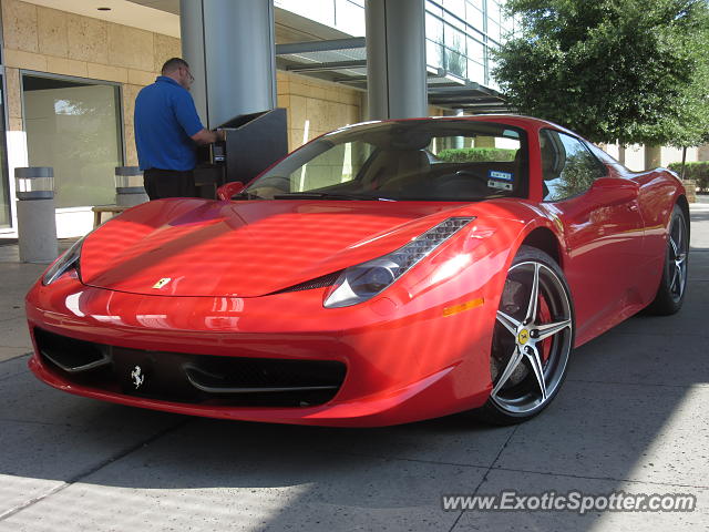 Ferrari 458 Italia spotted in San Antonio, Texas