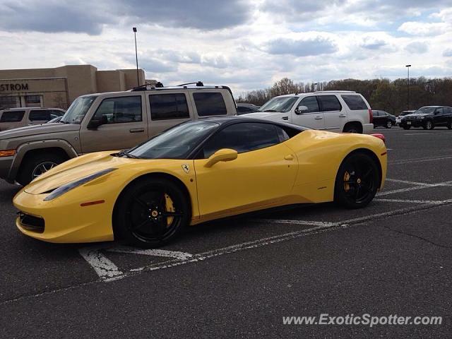Ferrari 458 Italia spotted in Freehold, New Jersey