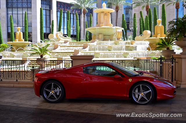 Ferrari 458 Italia spotted in Las Vegas, Nevada