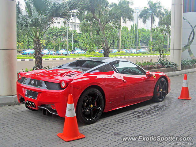 Ferrari 458 Italia spotted in Jakarta, Indonesia