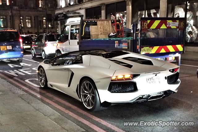 Lamborghini Aventador spotted in London, United Kingdom