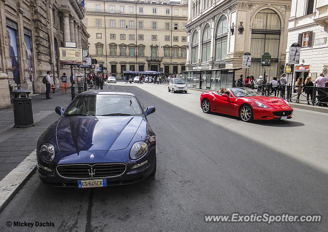 Ferrari California spotted in Rome, Italy