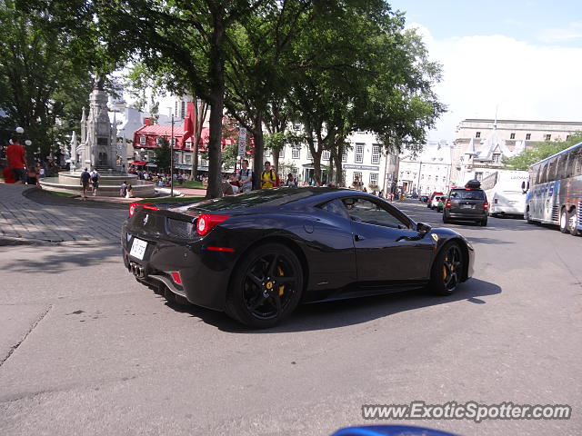 Ferrari 458 Italia spotted in Old Québec city, Canada