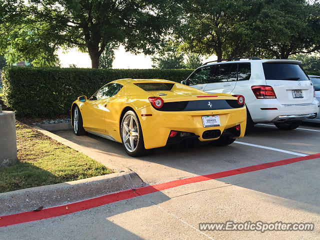 Ferrari 458 Italia spotted in Dallas, Texas