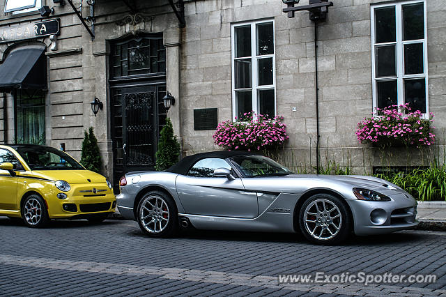 Dodge Viper spotted in Old Quebec City, Canada