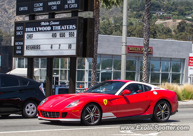 Ferrari 599GTB spotted in Malibu, California