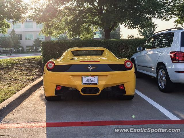 Ferrari 458 Italia spotted in Dallas, Texas