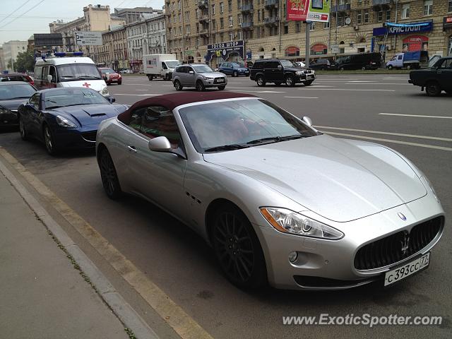 Maserati GranCabrio spotted in Moscow, Russia