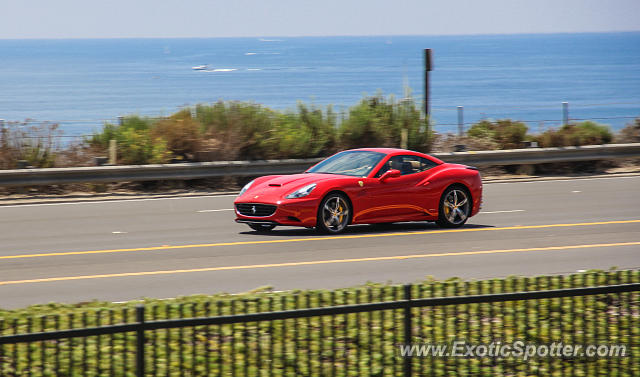 Ferrari California spotted in Newport Beach, California