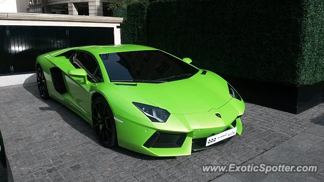 Lamborghini Aventador spotted in London, United Kingdom