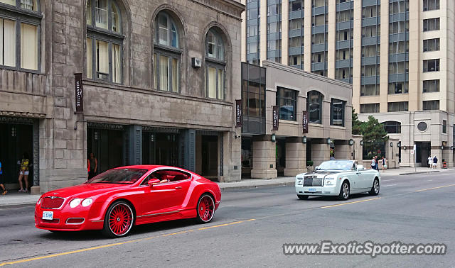 Bentley Continental spotted in Toronto, Ontario, Canada