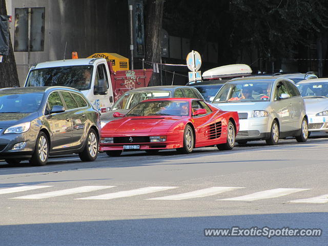 Ferrari Testarossa spotted in Rome, Italy