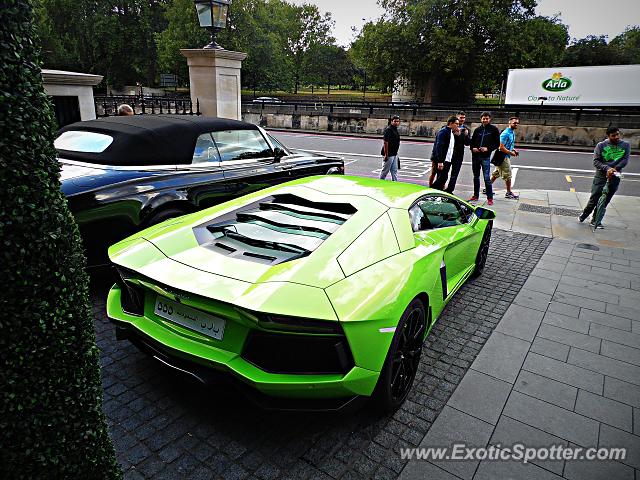 Lamborghini Aventador spotted in London, United Kingdom
