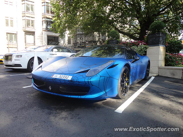 Ferrari 458 Italia spotted in London, United Kingdom