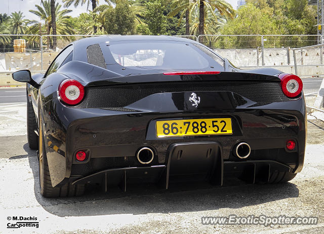 Ferrari 458 Italia spotted in Tel Aviv, Israel