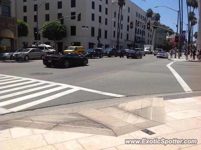 Ferrari 458 Italia spotted in Beverly Hills, California