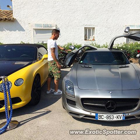Mercedes SLS AMG spotted in St Tropez, France