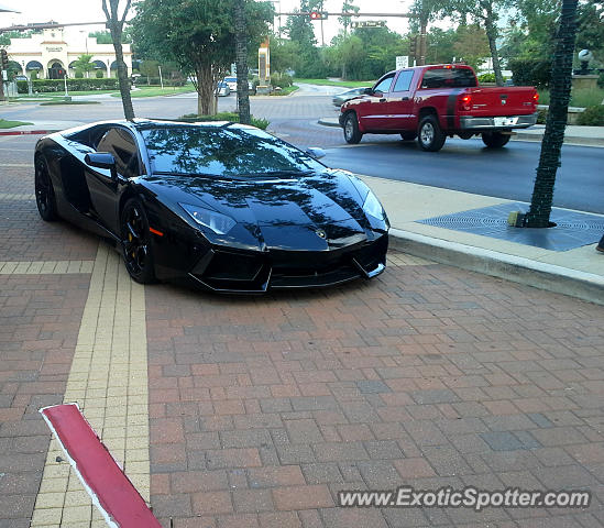 Lamborghini Aventador spotted in The Woodlands, Texas