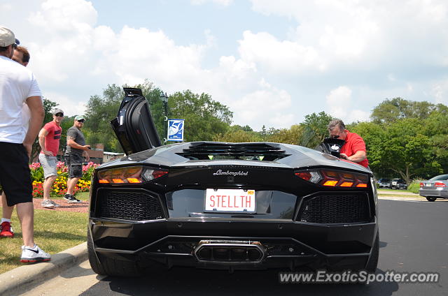 Lamborghini Aventador spotted in Fontana, Wisconsin