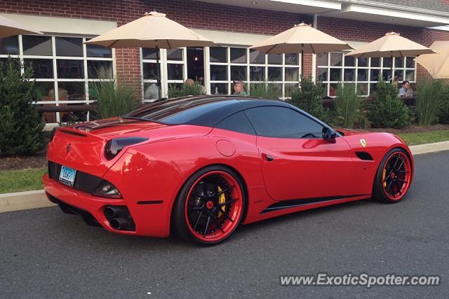 Ferrari California spotted in Newtown, Connecticut