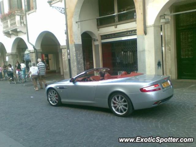 Aston Martin DB9 spotted in Padua, Italy