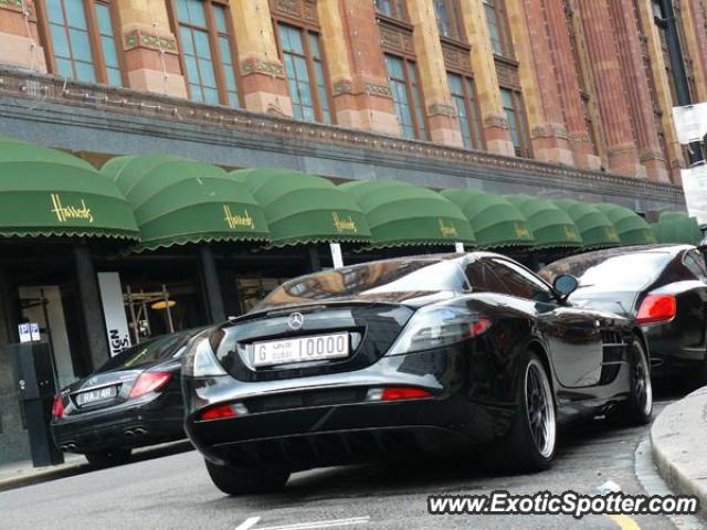 Mercedes SLR spotted in London, United Kingdom