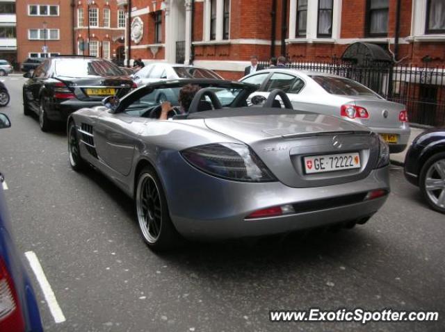 Mercedes SLR spotted in London, United Kingdom