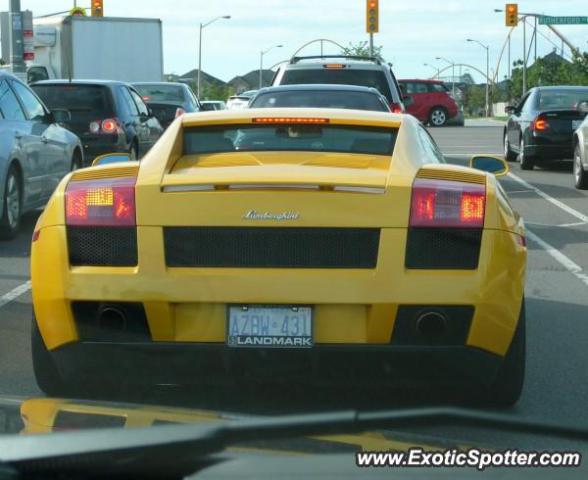 Lamborghini Gallardo spotted in Vaughan, Canada