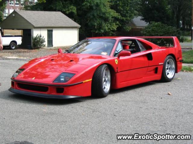 Ferrari F40 spotted in Morristown, New Jersey