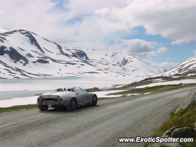 Spyker C8 spotted in Strynefjell, Norway