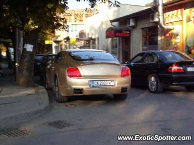 Bentley Continental spotted in Sofia, Bulgaria