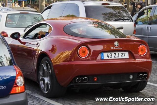Alfa Romeo 8C spotted in Paris, Algeria