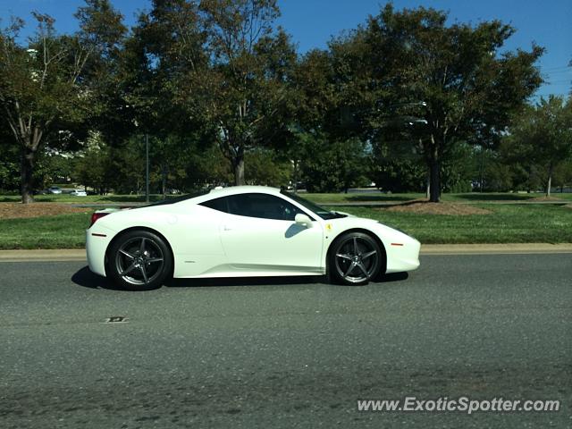 Ferrari 458 Italia spotted in Charlotte, North Carolina
