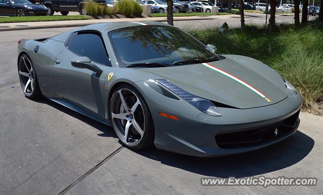 Ferrari 458 Italia spotted in Dallas, Texas