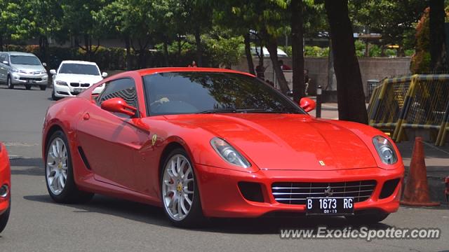 Ferrari 599GTB spotted in Jakarta, Indonesia