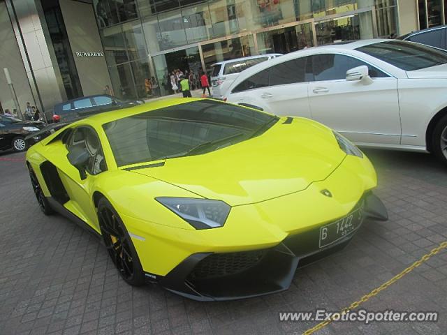 Lamborghini Aventador spotted in Jakarta, Indonesia