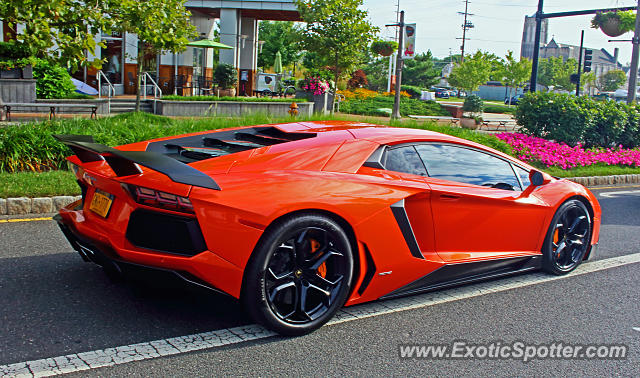 Lamborghini Aventador spotted in Long Branch, New Jersey