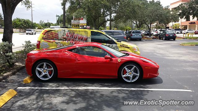 Ferrari 458 Italia spotted in Hollywood, Florida