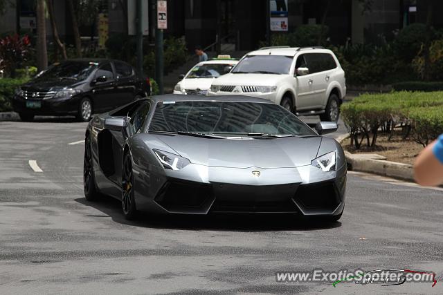 Lamborghini Aventador spotted in Taguig City, Philippines