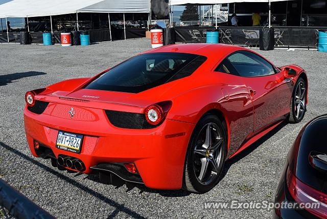 Ferrari 458 Italia spotted in Watkins Glen, New York