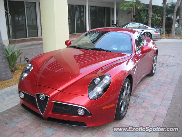 Alfa Romeo 8C spotted in Miami Beach, Florida