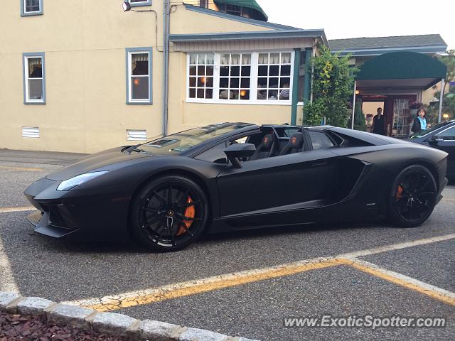 Lamborghini Aventador spotted in Fort Lee, New Jersey