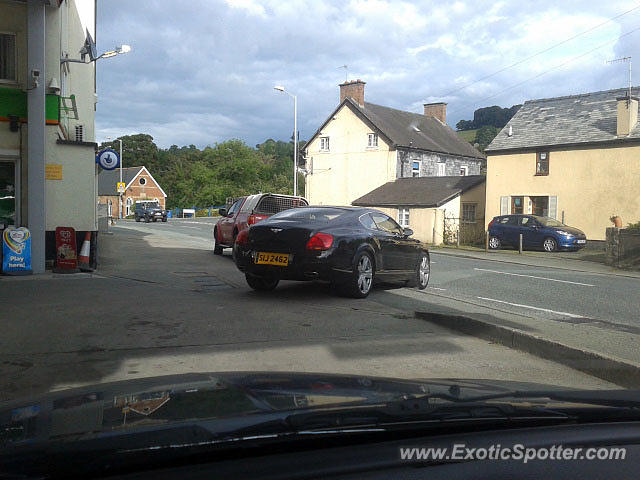 Bentley Continental spotted in Llanfair C, United Kingdom