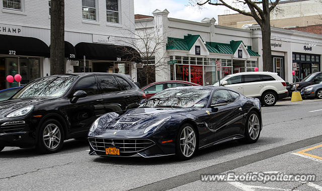 Ferrari F12 spotted in Greenwich, Connecticut