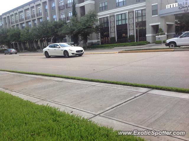 Maserati Quattroporte spotted in Houston, Texas