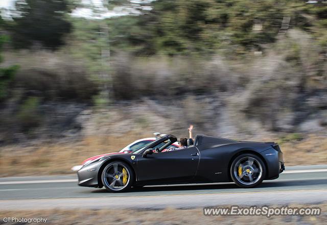 Ferrari 458 Italia spotted in Carmel Valley, California