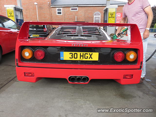 Ferrari F40 spotted in Petersfield, United Kingdom
